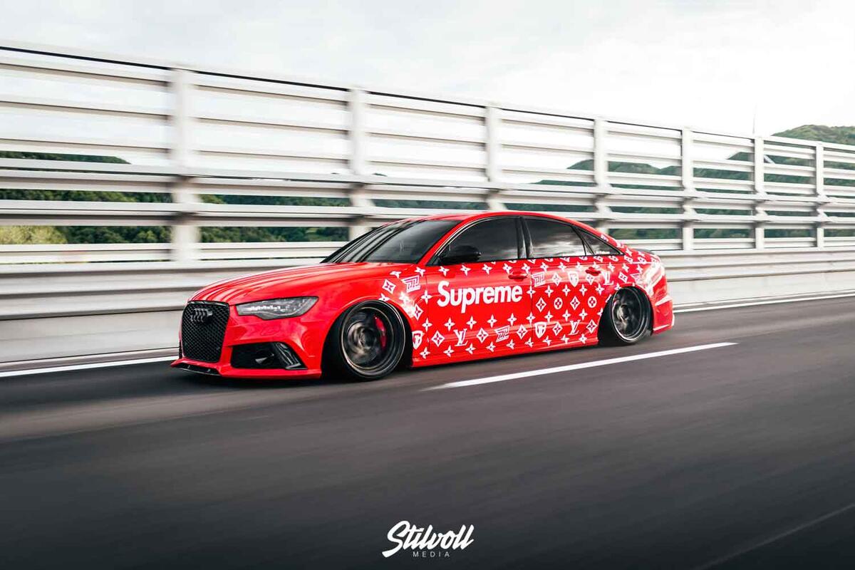 Audi RS6 Sedan / Limo GBwrapping pp-parts supreme louis Vuitton