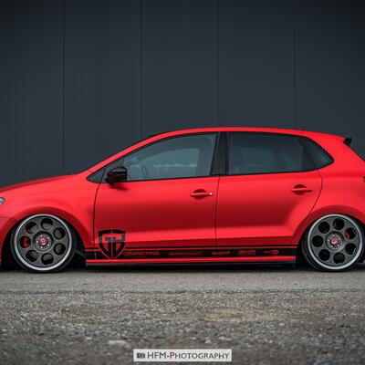 VW Polo GTI "Inferno Red Matt FlexChrome"